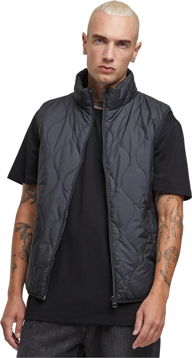 Classics Mens Super Light Bubble Vest Vest zwart Basics