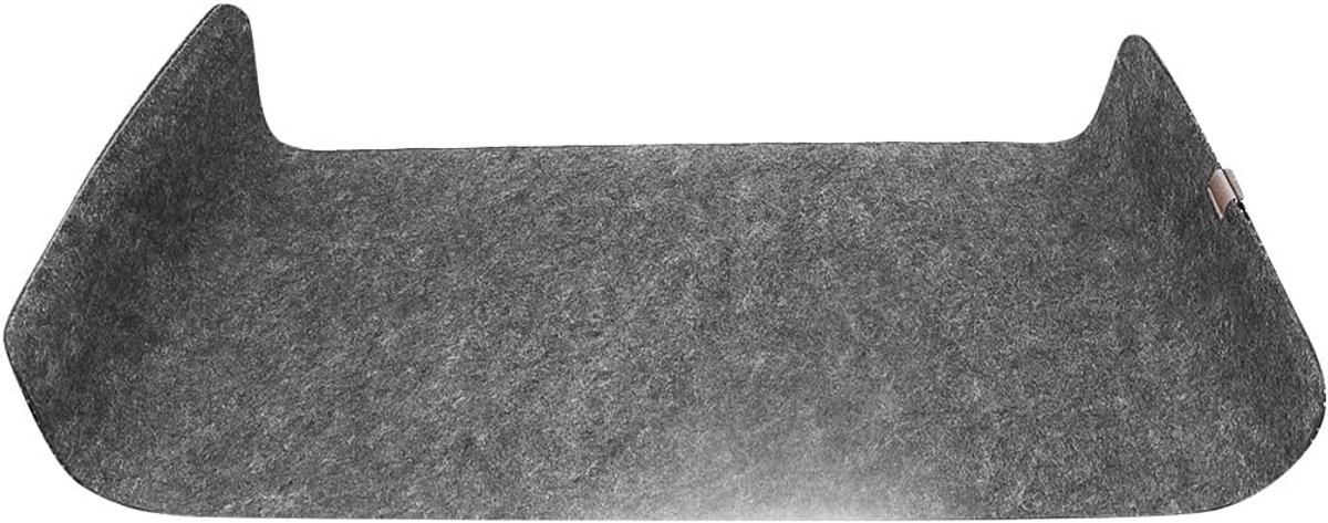 Vilt Muismat 100x40cm Grote Bureau Mat Antislip 3.1mm Dikke Grijs Zwart voor Office Home Laptop Toetsenbord