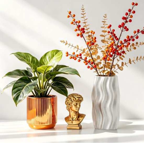 Verf metallic goud, lichtechte bladgoud (metallic goud zilver brons) - Ideaal voor canvas, hout, keramiek, steen, knutselbenodigdheden, acrylverf, zilver, metallic goudlak, bladgoud — afbeelding 3