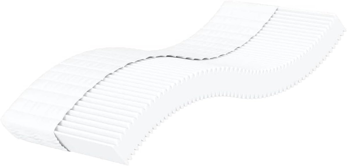 80x160 cm wit H2 H3 | 3 lagen, 22D PU-schuim, ademende gebreide hoes, omkeerbaar voor twee hardheidsgraden