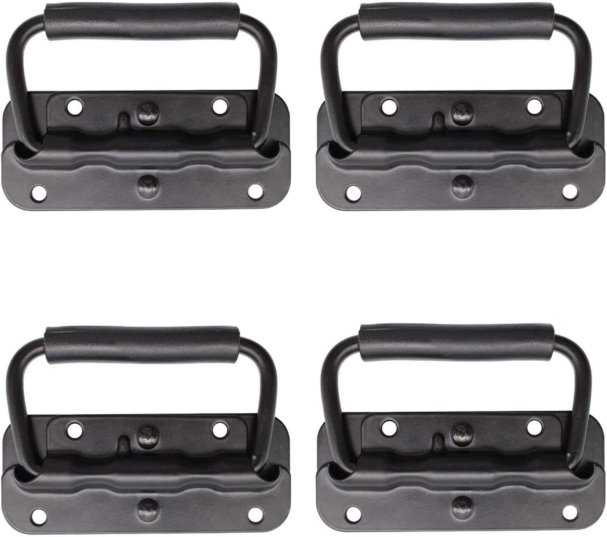 4 stuks hardware boxgreep, roestvrij stalen kistgreep, kistgreep, flightcase handvat, inklapbare handgrepen, vervanging en installatie van het handvat voor gereedschapskist of opbergdozen