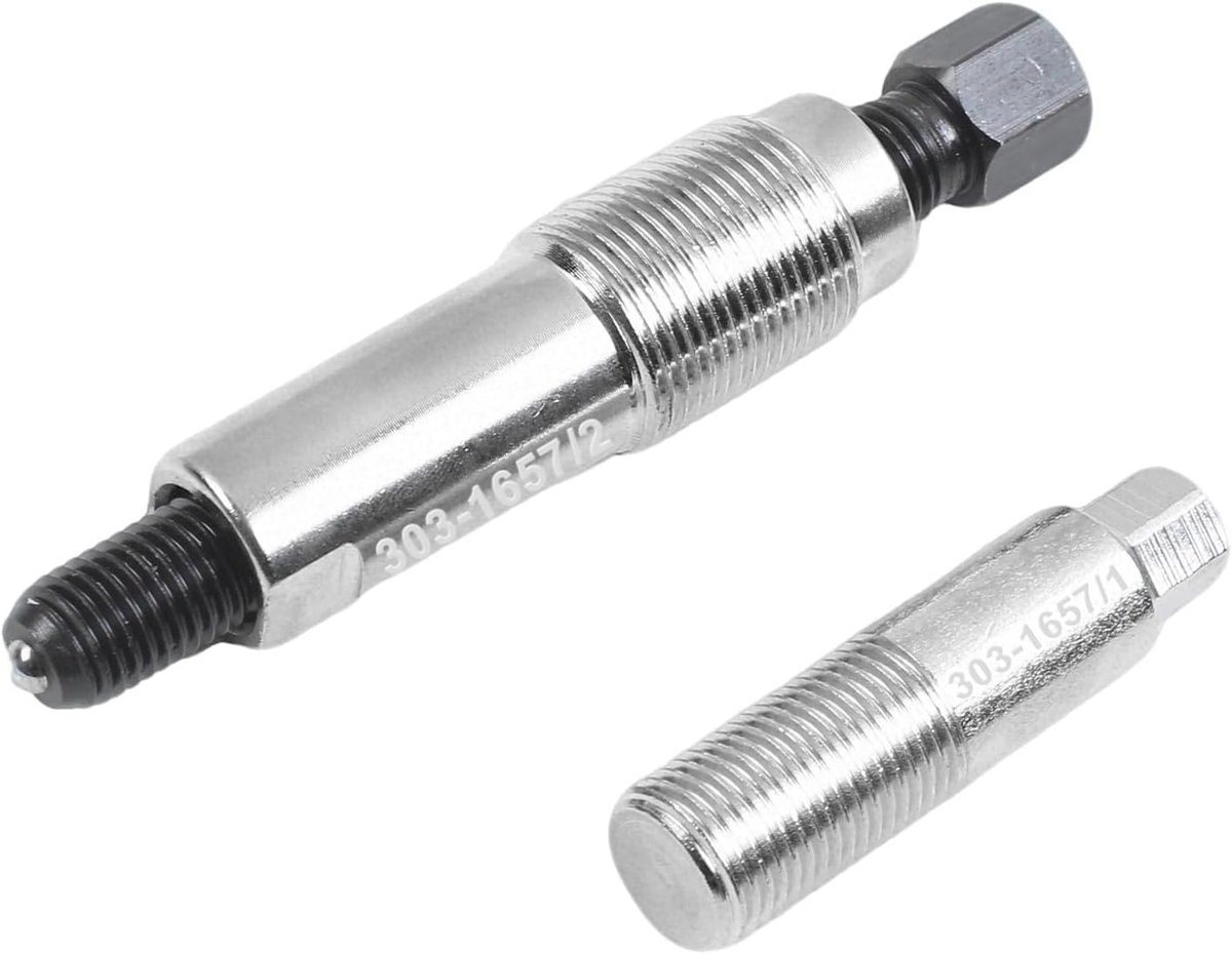 Verwijderingsgereedschap, Koolstofstaal Poelietrekker Gereedschap Compatibel met Ford Ranger 2.0L EcoBlue Motor voor Toegang tot Distributieriem, OEM 303-1657/1 303-1657/2