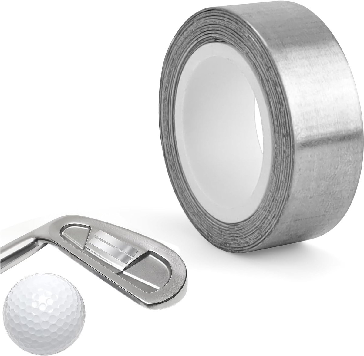 plakband, 1,2 cm × 107 cm, zelfklevende loodtape, op maat te snijden loodgewichtsband, voor golfclubs, hengels en tennisrackets