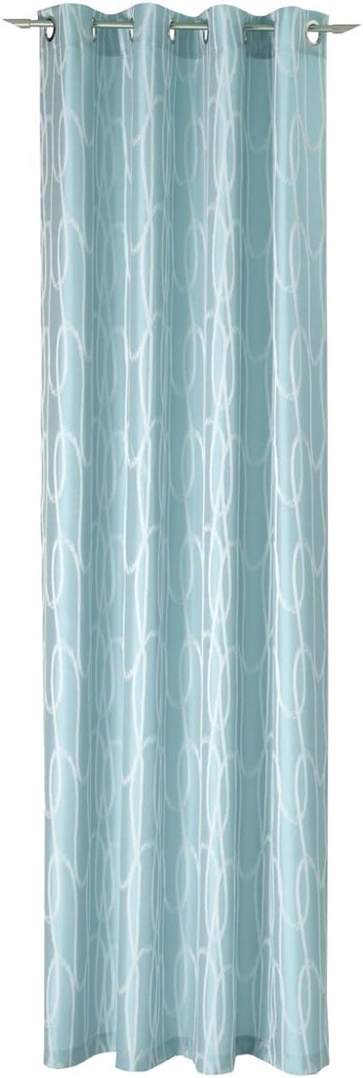 trends ooggordijn, stof, turquoise, 245 x 146 cm