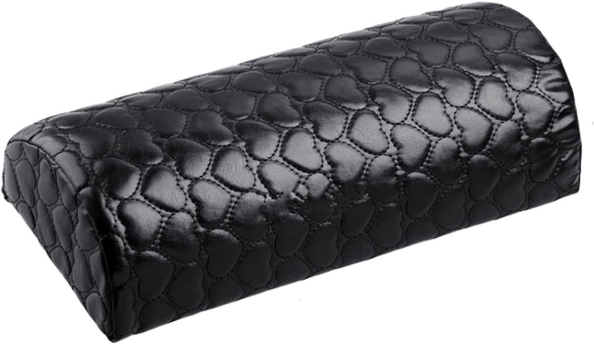 Manicure handkussen nagelkussen nageldesign handsteun nagelstudiokussen spons polskussen voor salon nail art nagelkunst afneembaar en wasbaar, zwart
