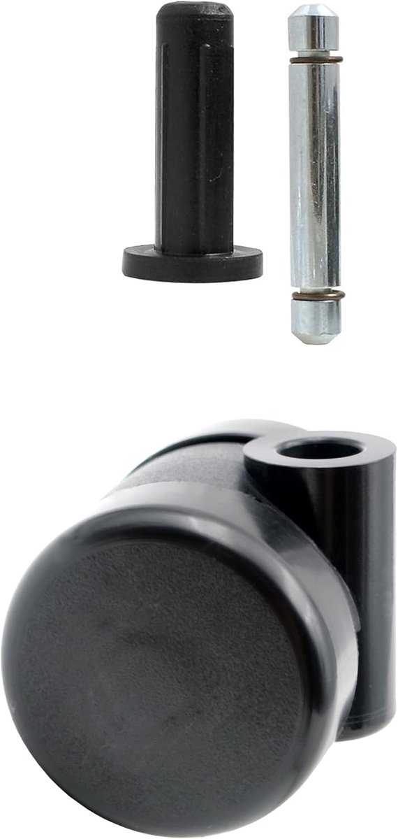 Set van 4 universele meubelrollen, Ø 35 mm, rolwielen met hulspen