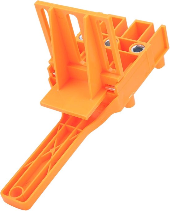 deuvelgatboorgeleider, 6 8 10 mm deuvelmal Handheld zelfcentrerende zakgatmal Gereedschap voor rechte gaten Werken Houtbewerking Boren Markering(Oranje) — afbeelding 5