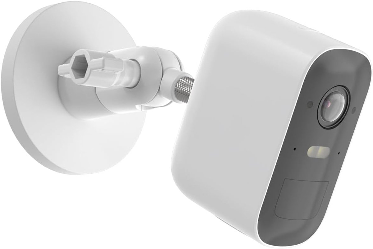 Magnetische houder, compatibel met Eufycam 1/2/2C/2C Pro/3/3C/E, AR-lo Pro 2/3/4/Ultra 1&2/Essential, Argus 2 en andere camera's met 1/4 inch schroefdraad, wit, 1 stuk