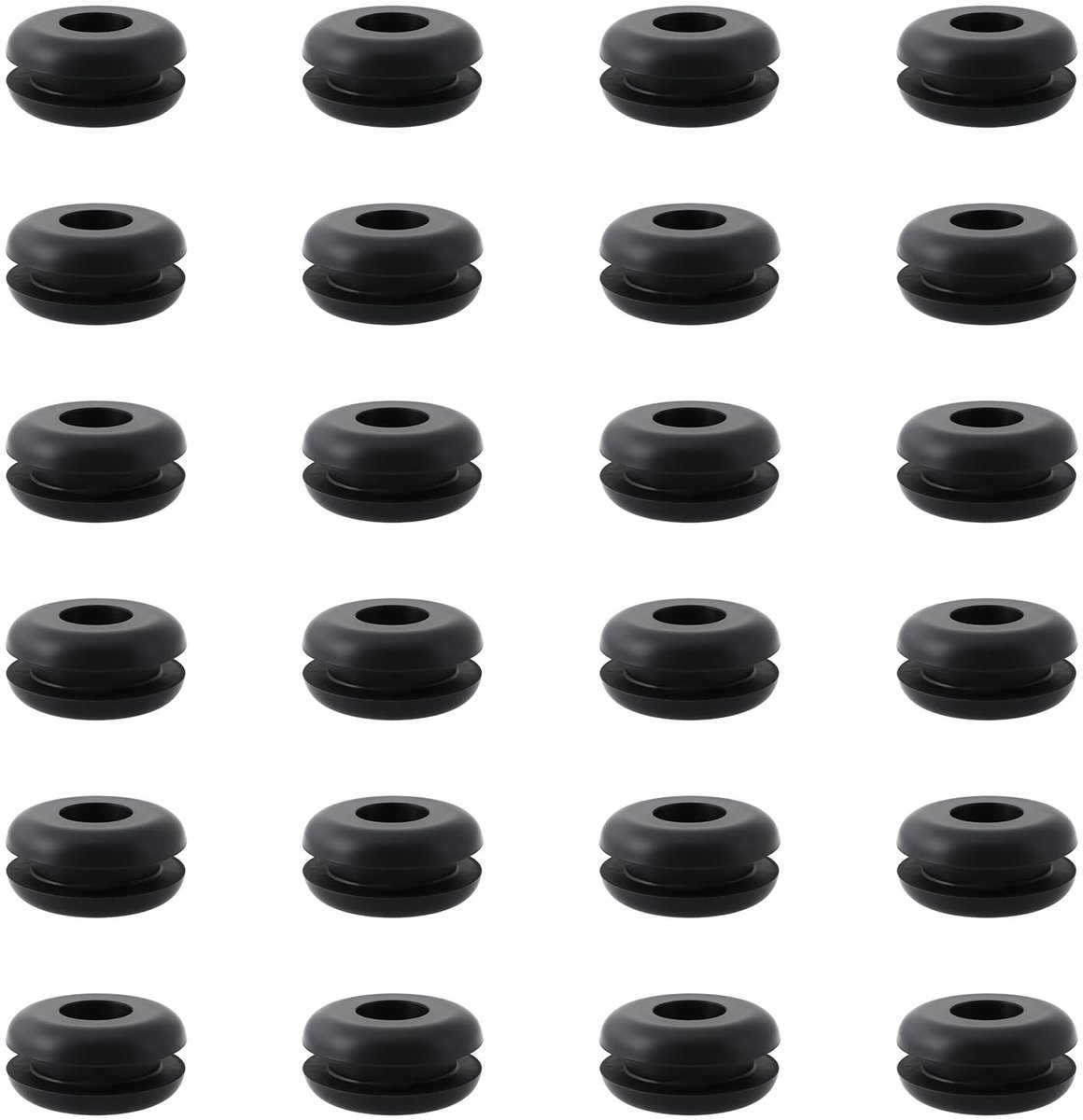 Dailygoods- Doorvoerpaneel 24 Stuks - Rubber Doorvoertules - Siliconenrubber - Waterdicht - Stofdicht - Afmetingen 8,1x20x9,3mm/14,5x3,2mm - Doorvoertule
