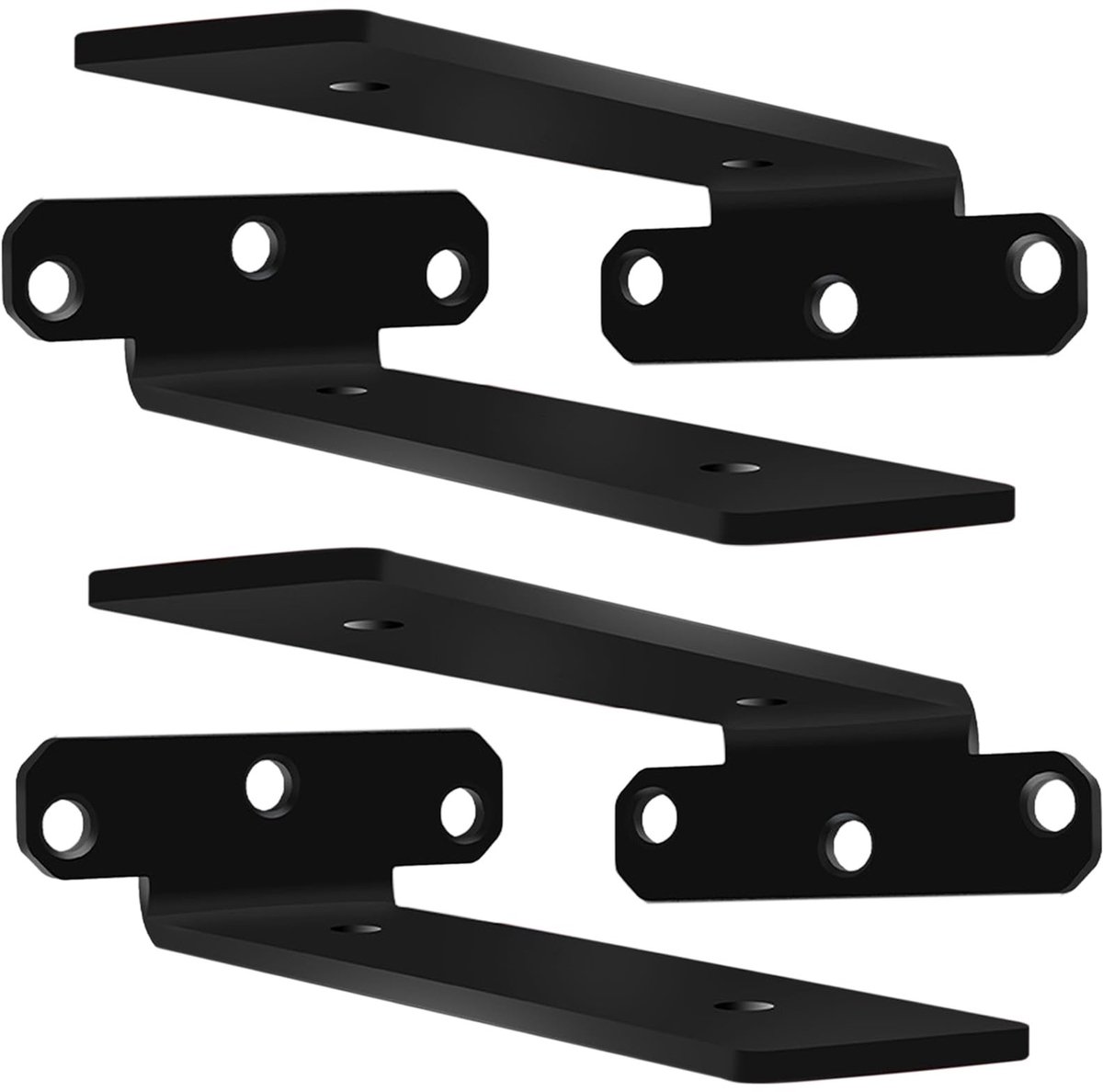 Dailygoods- Plankhouder - Robuuste Montage - Zwart - 150 mm - Stabiele Steun - Flexibele Plankhoogte - Betrouwbare Draagkracht - Planksteun