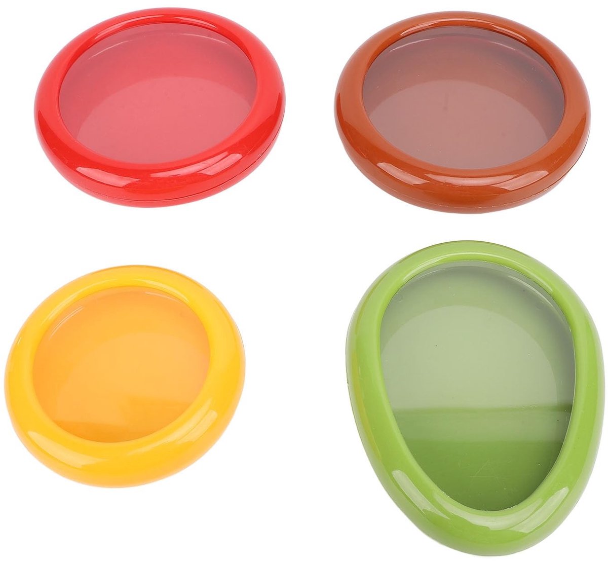Solidchoice - 4 Siliconen Fruit Opbergdoos en Avocado Saver - Herbruikbare Containers voor Koelkast