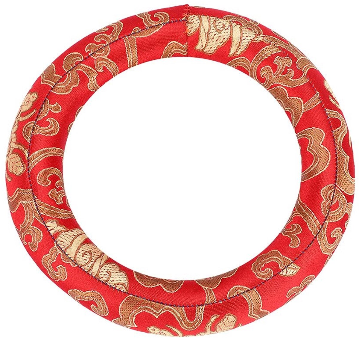 Solidchoice- Ringkussen Luxe Zijde - Klankschaalhouder - 18 cm Buitendiameter - Comfortabel Oppervlak - Verbeterde Geluidskwaliteit - Fijn Vakmanschap - Klankschaalkussen