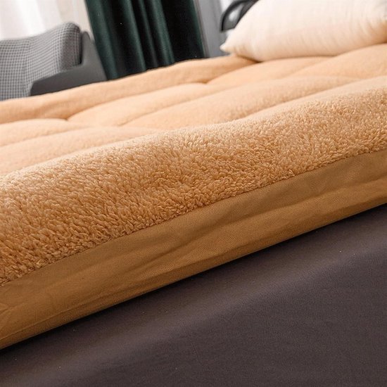 Opvouwbare Matras - Futon Vloermat - Comfortabel Slapen - Verdikt Ontwerp - 150x200cm - Bruin — afbeelding 4