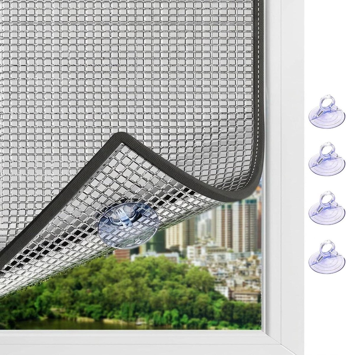 Raamfolie Aluminium - Isolerende Zonwering - Temperatuur Regulatie - Dubbelzijdig Zwart -