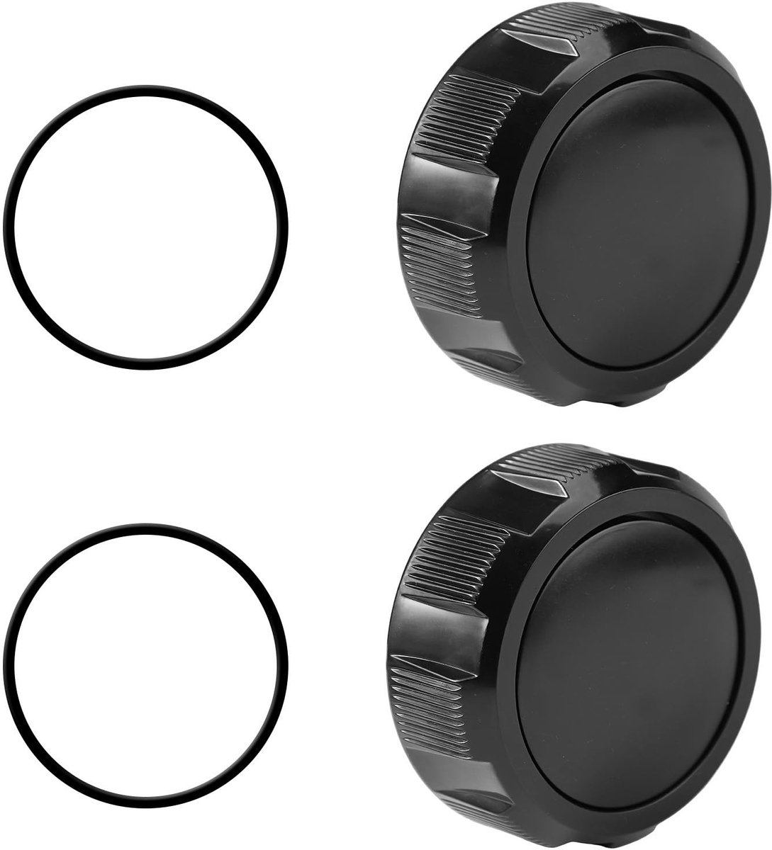 Dailygoods- Filterafvoerkap 2-Pack - Vervanging voor Zodiac/Jandy - Kunststof - Zwembadfilter - Zoutcel Reinigingsdop - Zwart - Afvoerkap