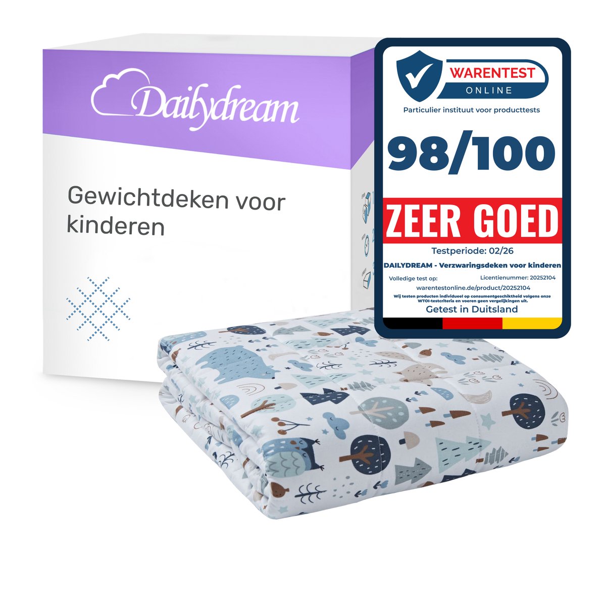 Dailydream | Verzwaringsdeken | Forest weighted blanket - Zwaartedeken- Therapy Blanket