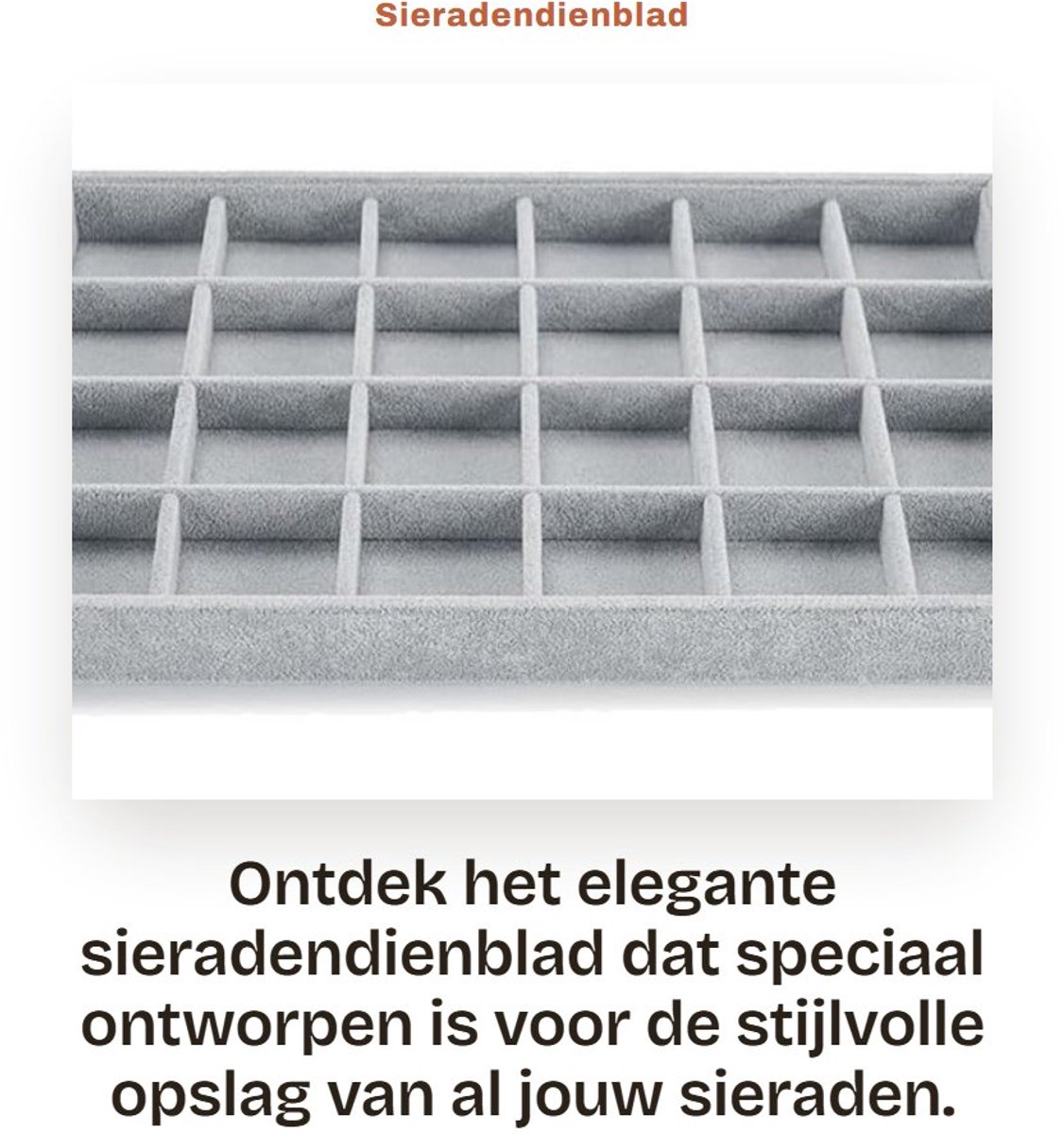Dailygoods- Sieradendienblad Stapelbaar - Sieradenopberger met Ritsen - Organizer - Sieradendisplay - 24 Vakken - Hoogwaardig Houtcomposietmateriaal