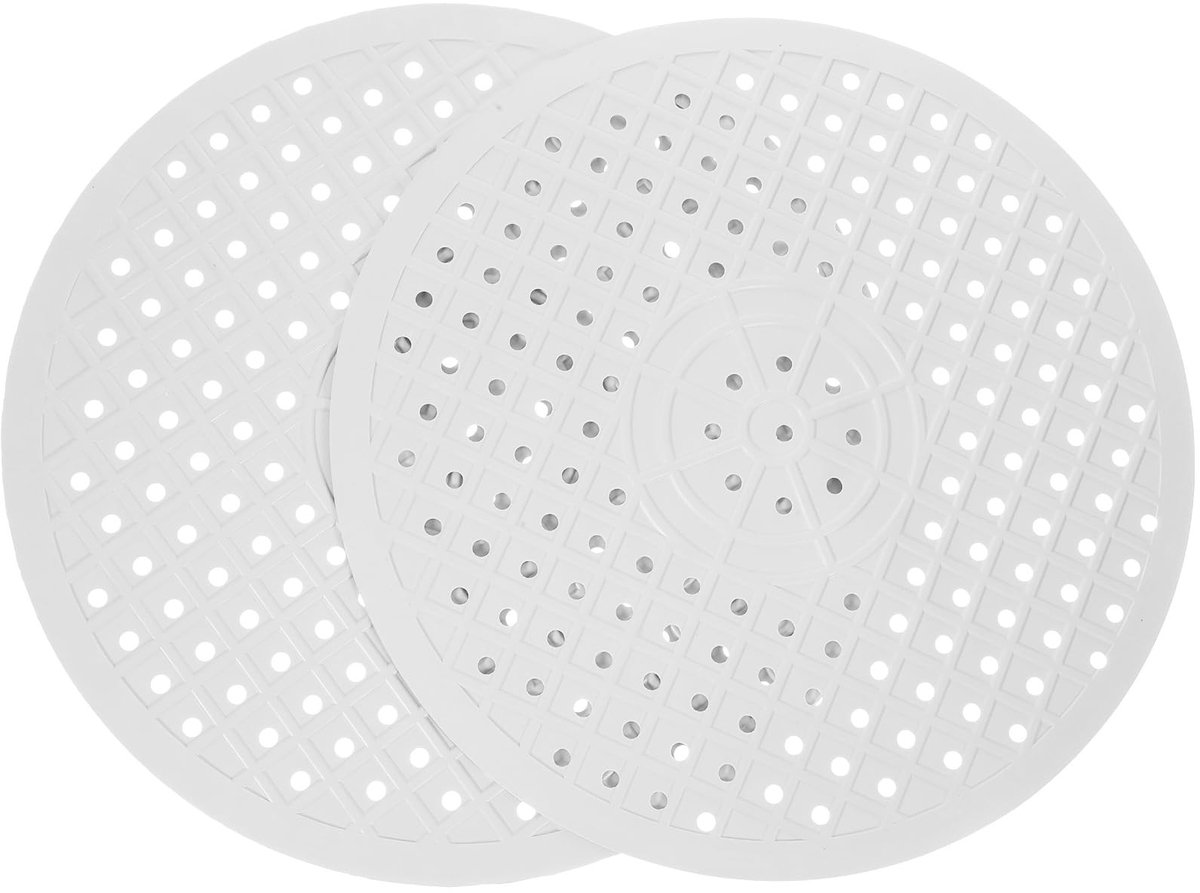 Dailygoods- Afvoermat Antislip - Set van 2 - Verstelbaar voor Gootsteen - Zacht PVC - Bescherming voor Servies - Droogfunctie - Gootsteenmat