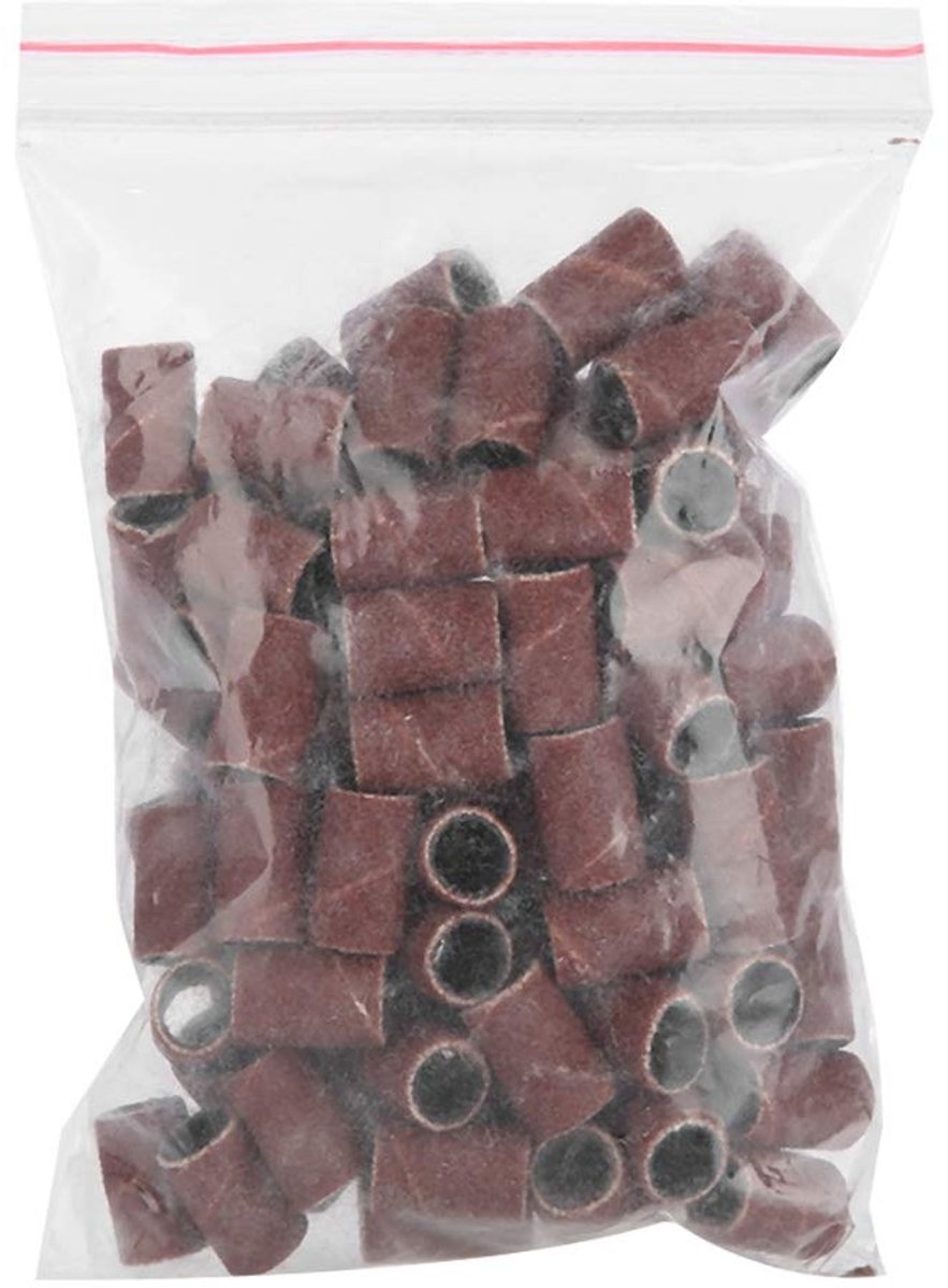 100 Stuks Vijlbanden voor Nagels - 180 Korrel - Manicure en Pedicure Accessoire voor Nagelboor en Vijlset