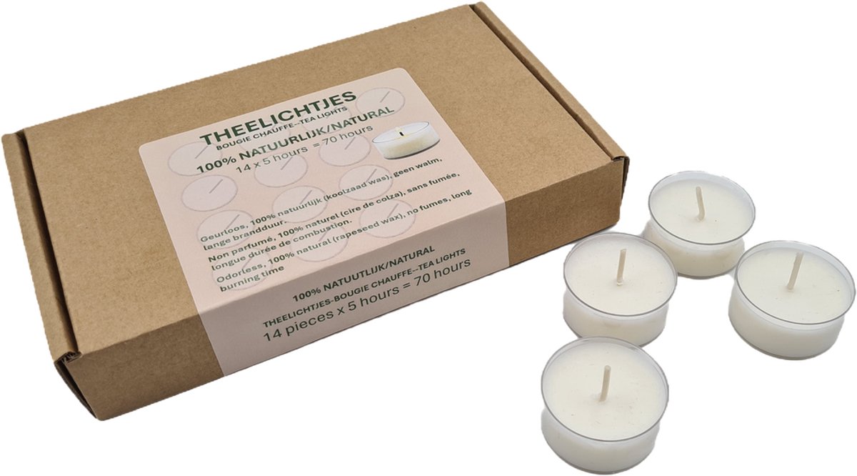 Soylites Natural Theelichtjes (14 stuks)