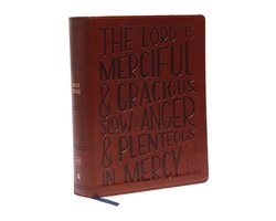 KJV, Journal Reference Edition Bible, Verse Art Cover Collection, Brown Leathersoft, Red Letter, Comfort Print