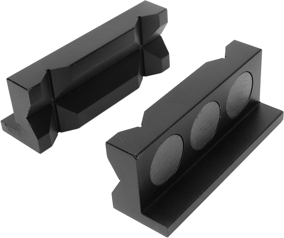 Set van 2 Magnetische Vise Jaws Pads voor Bescherming van Klemmen en Vise - Aluminium Inzetstukken voor Veilig Gebruik