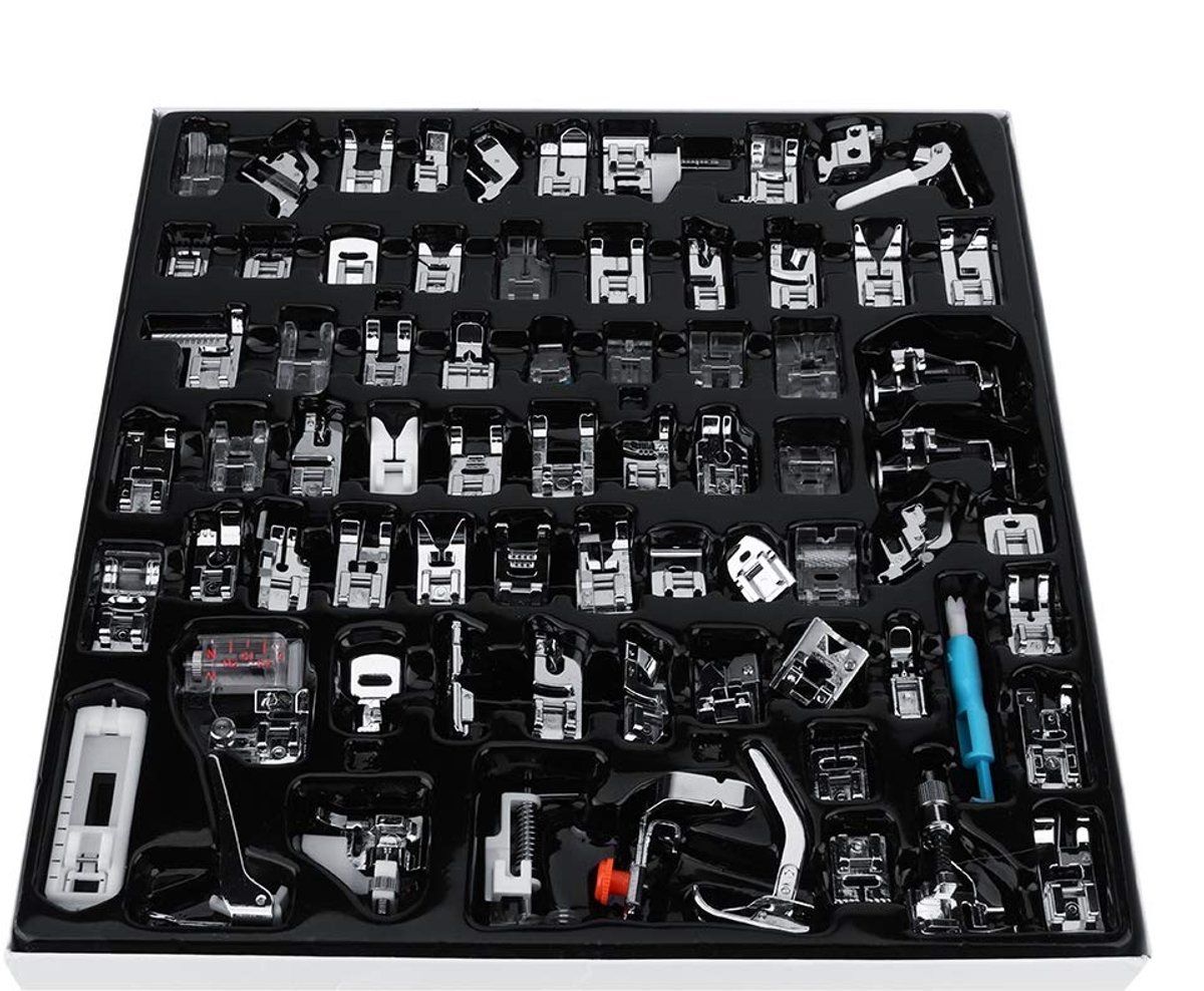 Naaimachine persvoet - Naaivoet set - Huis naaien - 72-delige kit - 72 stuks - Metaal