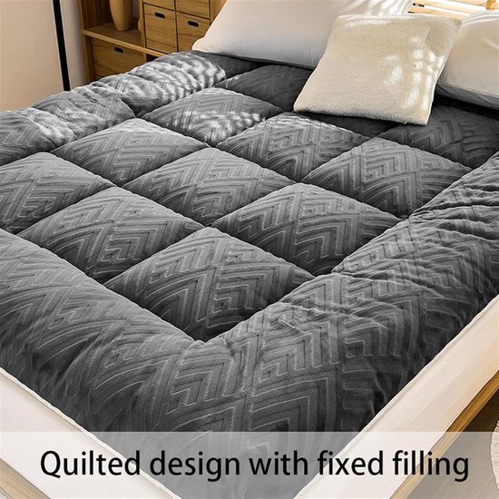 Futon Matras - Vloer Matras - Comfortabel Slapen - Gevuld Katoen - 100x200cm - B — afbeelding 3