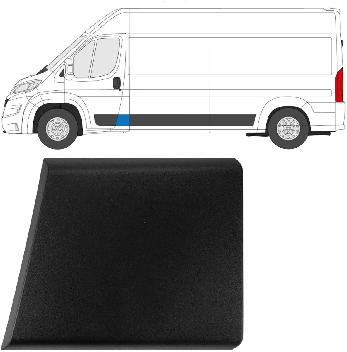 Sierlijst voor stijl voor Opel Movano 2021- / Links