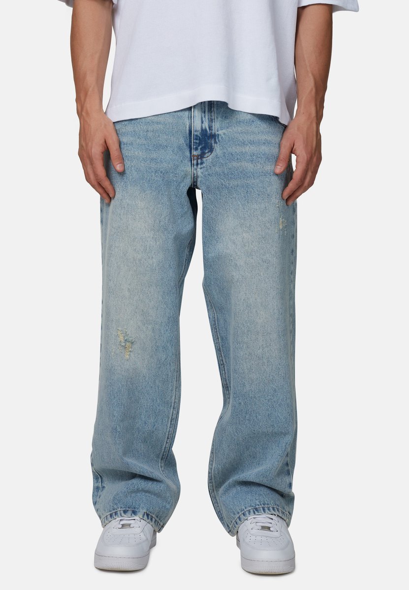 Good For Nothing - Broek - Katoen - Mannen - Maat 28 - blauw