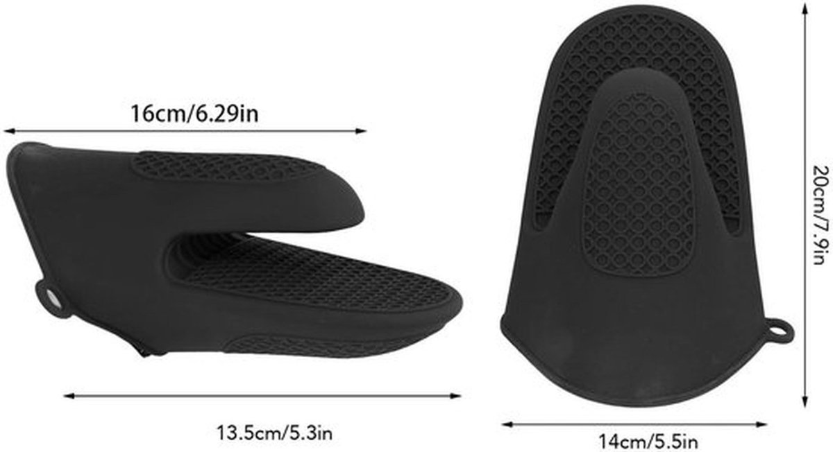 Ovenwanten Hittebestendig - Siliconen - Antislip - 2 Stuks - Warmte-isolatie - Duurzaam - Keukenhandschoenen