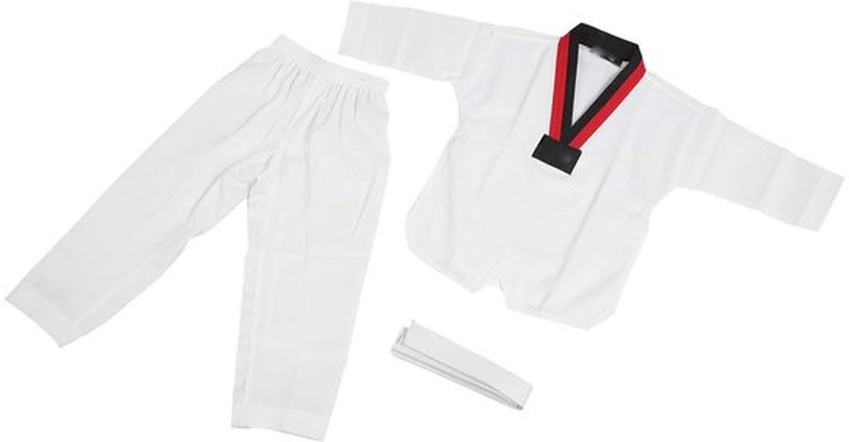 Taekwondo-pak - Elastische Tailleband - Antislip - Ademend - Duurzaam - V-halsontwerp - Perfecte flexibiliteit - Martial Arts Uniform