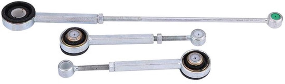Versnellingsset Aluminium - Geschikt voor 306/405/Partner - Dubbele Bescherming - Roestvrij Stalen Behuizing - 110 mm Scooter Remslang - Schakelstang
