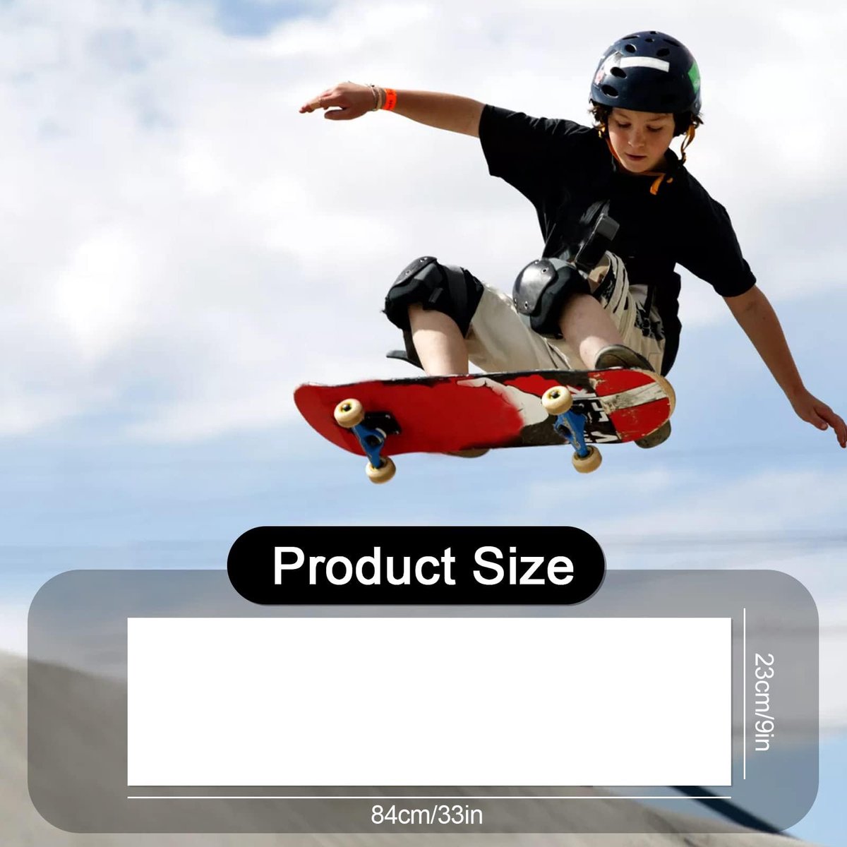 Solidchoice - Waterdichte Skateboard Grip Tape van 9" x 33"