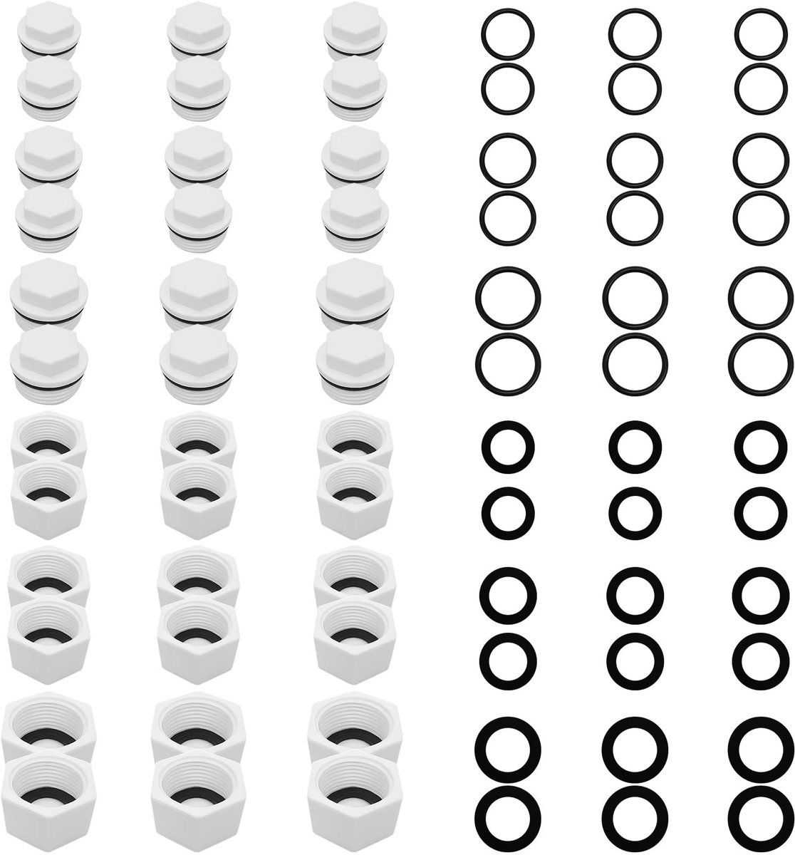 Solidchoice - Set van 36 BSP Draadstoppen voor Diverse Toepassingen