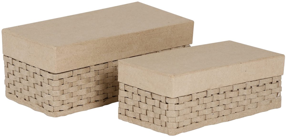 Solidchoice - Set van 2 Rectangulaire Woven Dozen