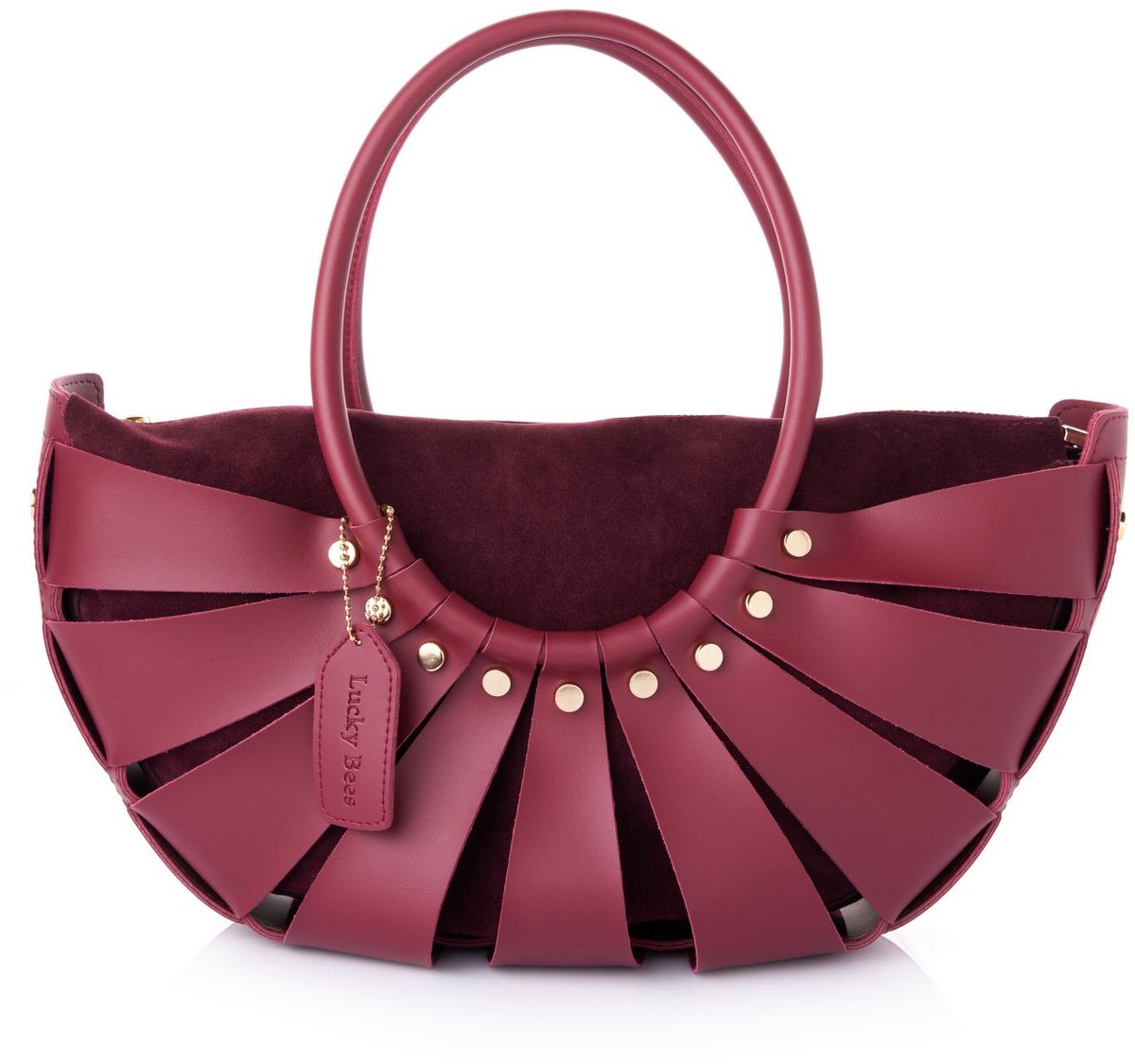 Asir - Schoudertas - Bordeauxrood - 15 x 35 x 18 cm
