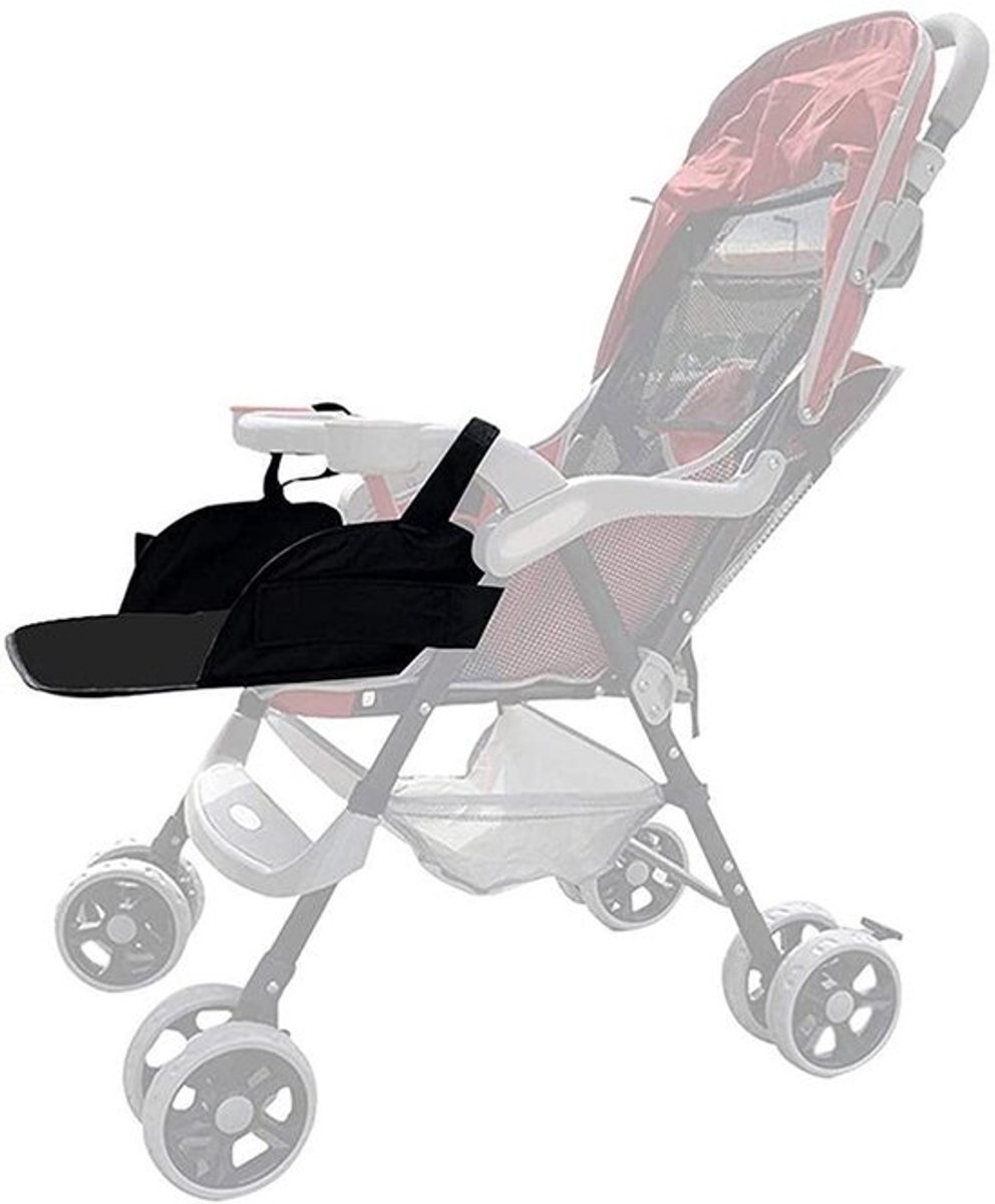 Voetsteun Verlengd - Voetenbankje - Kinderwagen Accessoires - Universeel - Eenvoudig te Installeren - 35 x 30 cm - Kinderwagenaccessoire