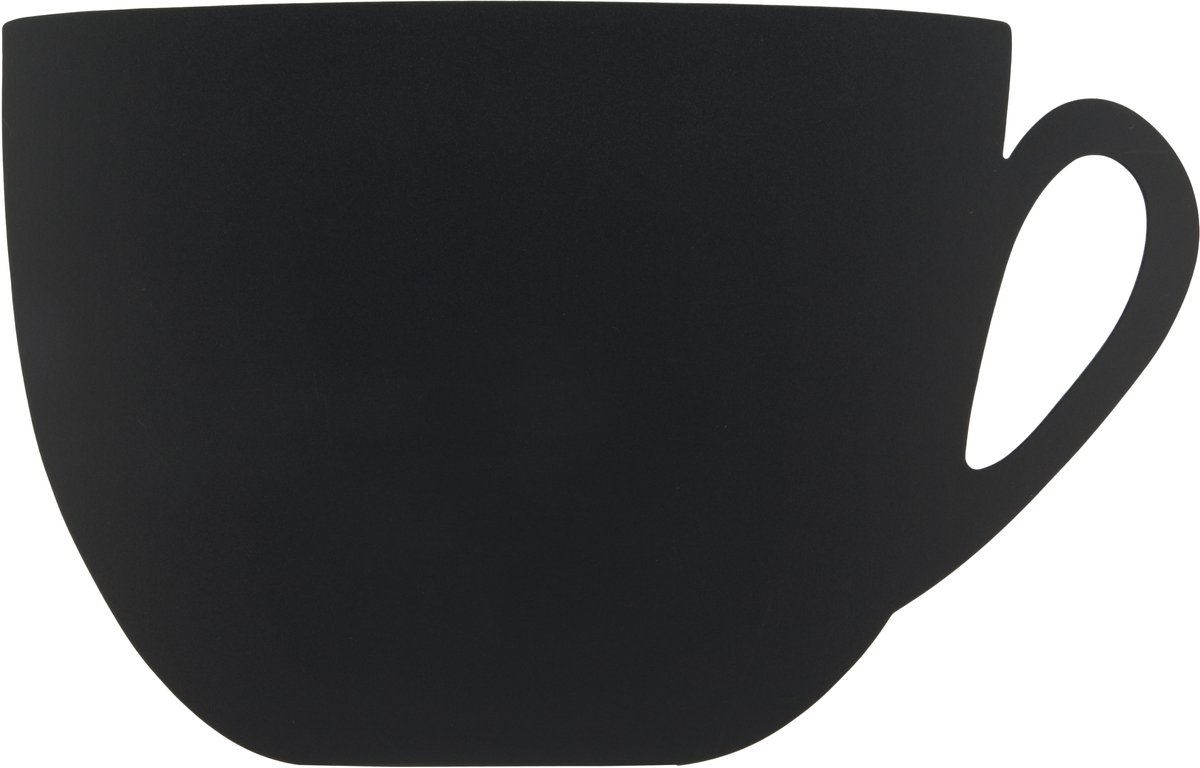 Securit® Silhouette-wandkrijtbord in zwart