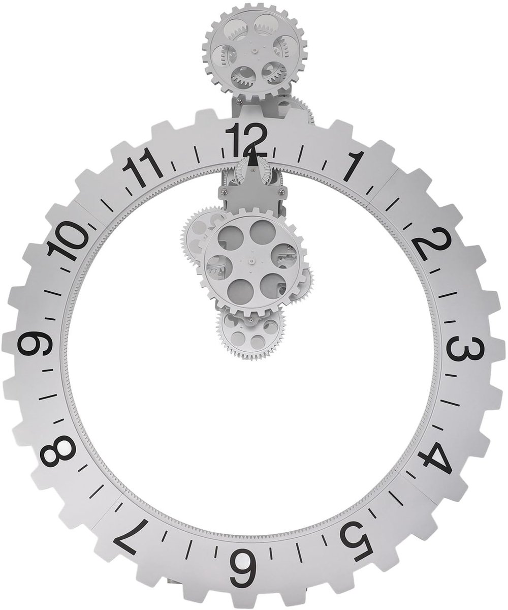 Solidchoice - Retro 3D Gear Wandklok voor Decoratie