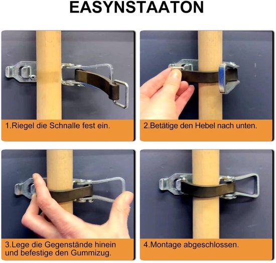 Solidchoice - Multifunctionele Houder voor Schop en Bijl met Wandmontage — afbeelding 4