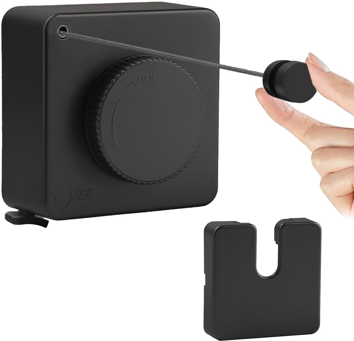 Solidchoice - Intrekbare Waslijn met Stalen Kabel voor Badkamer en Balkon