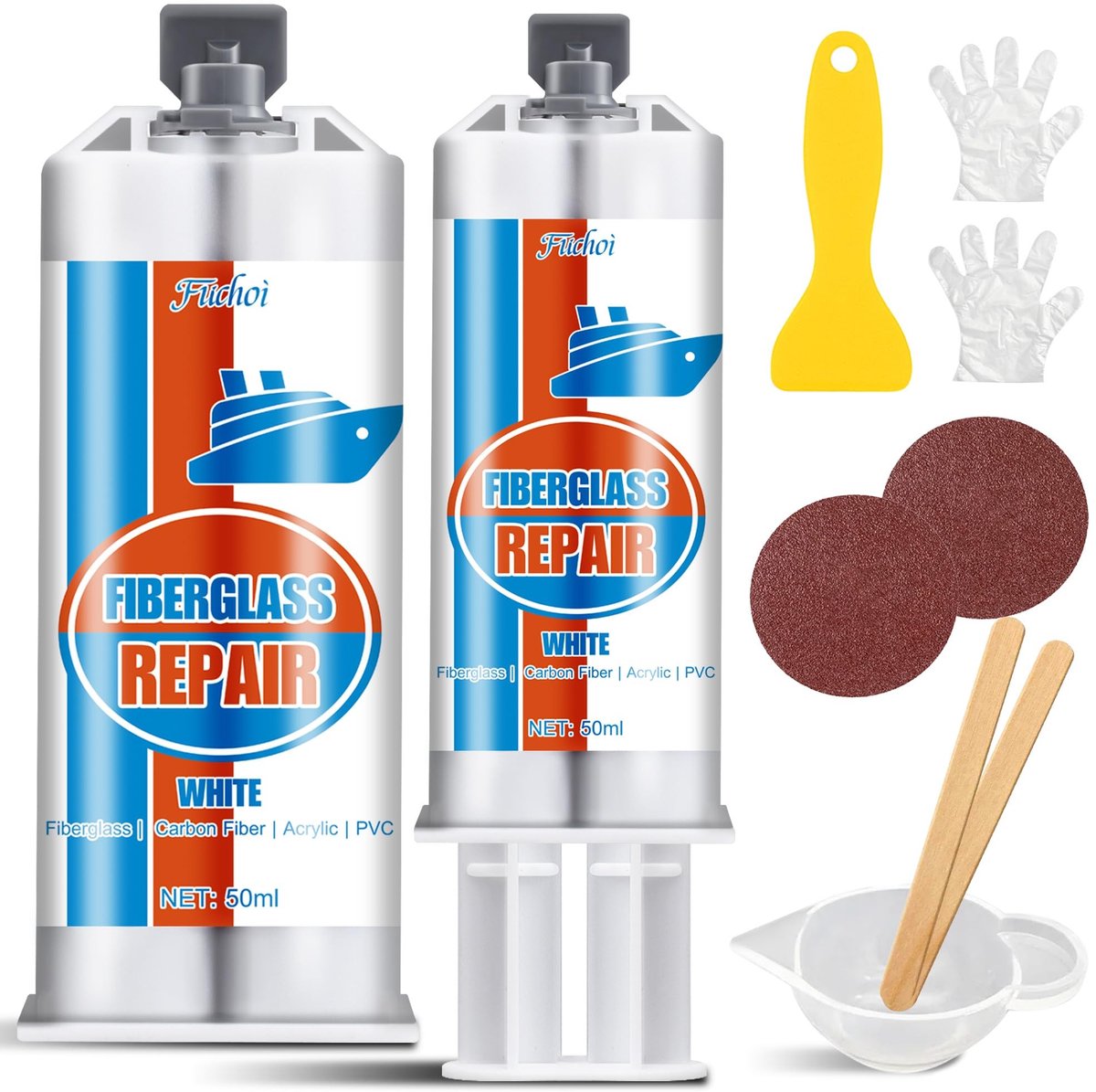 Solidchoice - Glasvezel Reparatieset 100ml voor Boten en Jachten