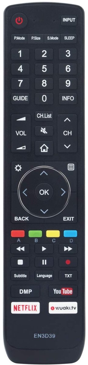 Solidchoice - Vervangende Afstandsbediening voor Hisense TV