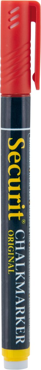 Securit® Original krijtstift met ronde punt in rood