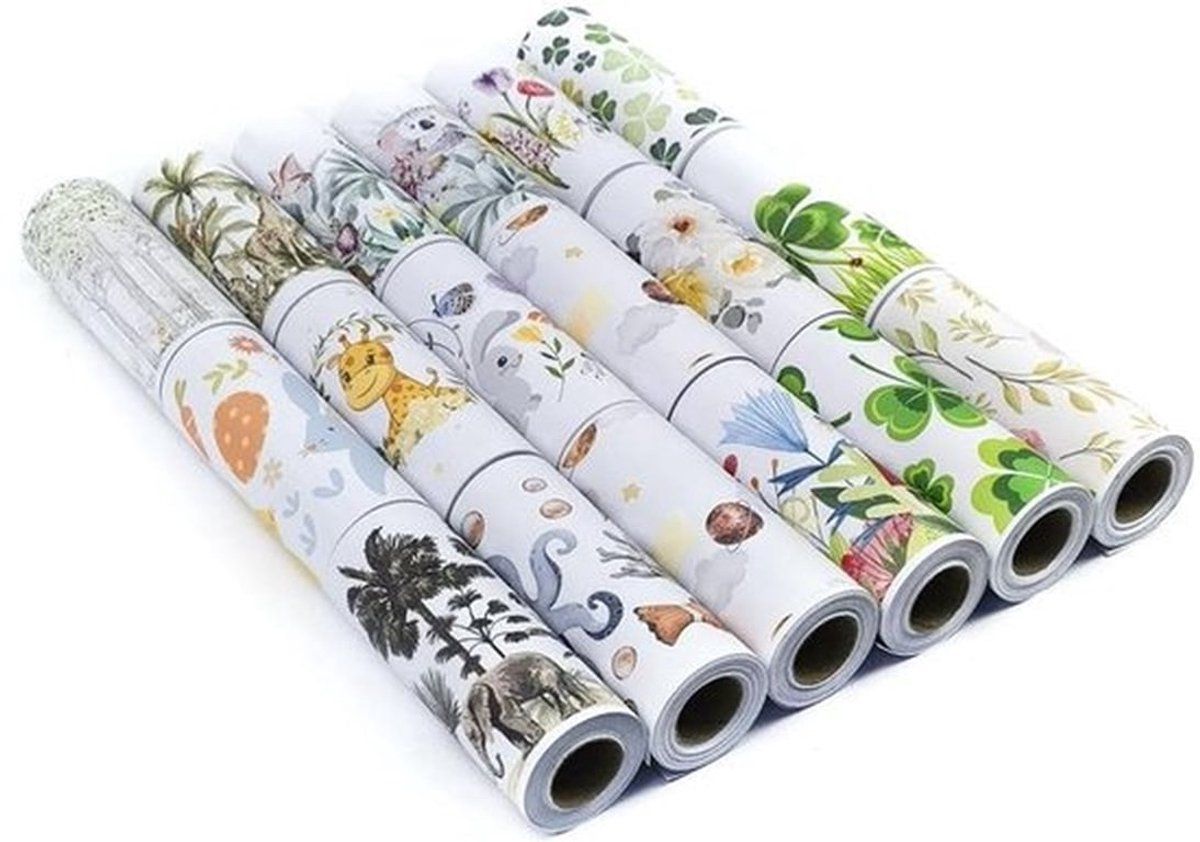 Muurborder 12cm - Zelfklevende Wanddecoratie - Waterdicht PVC - Decoratieve Rand - Kinderkamer - Eenvoudig te Verwijderen