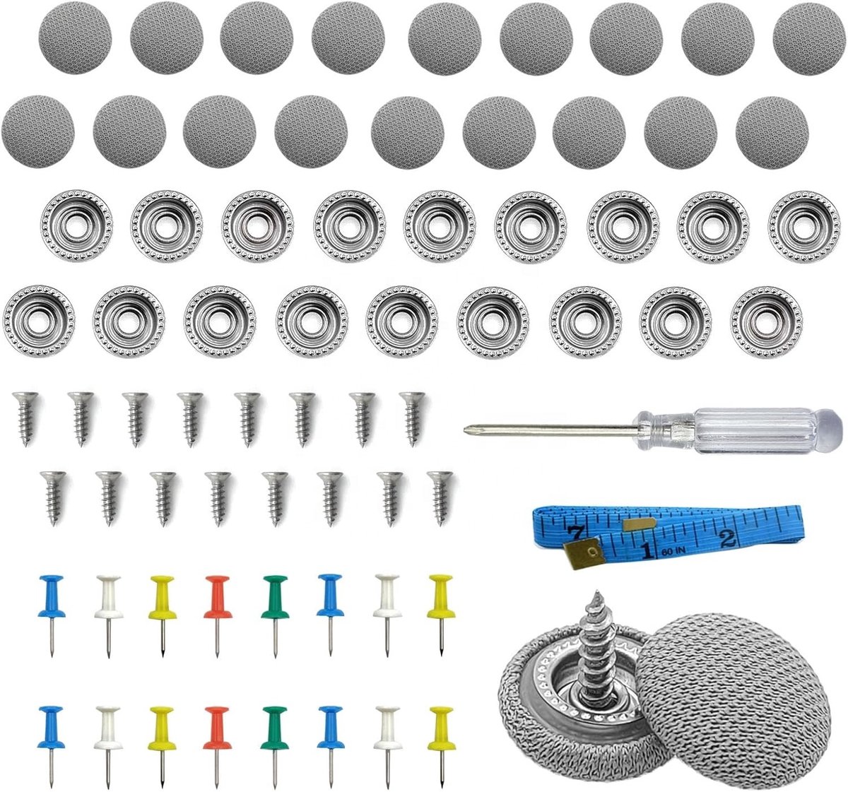 Claoner Dakreparatieset - 60 stuks - Met installatie gereedschap - Auto klem - Nietbevestiging - Waterdicht