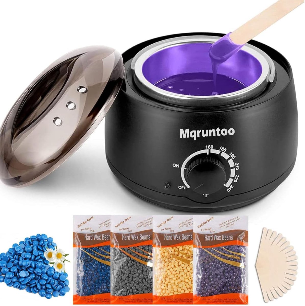 Waxverwarmer - Wit - - Met 4 x 100 g Waxparels - Voor Thuis Ontharing