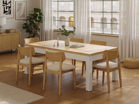 Vente-unique Convertibele tafel - Biljart & Pingpong - 213 x 112 x 81,5 cm - Zwart en wit - BALTHAZAR van Vente-unique — afbeelding 3