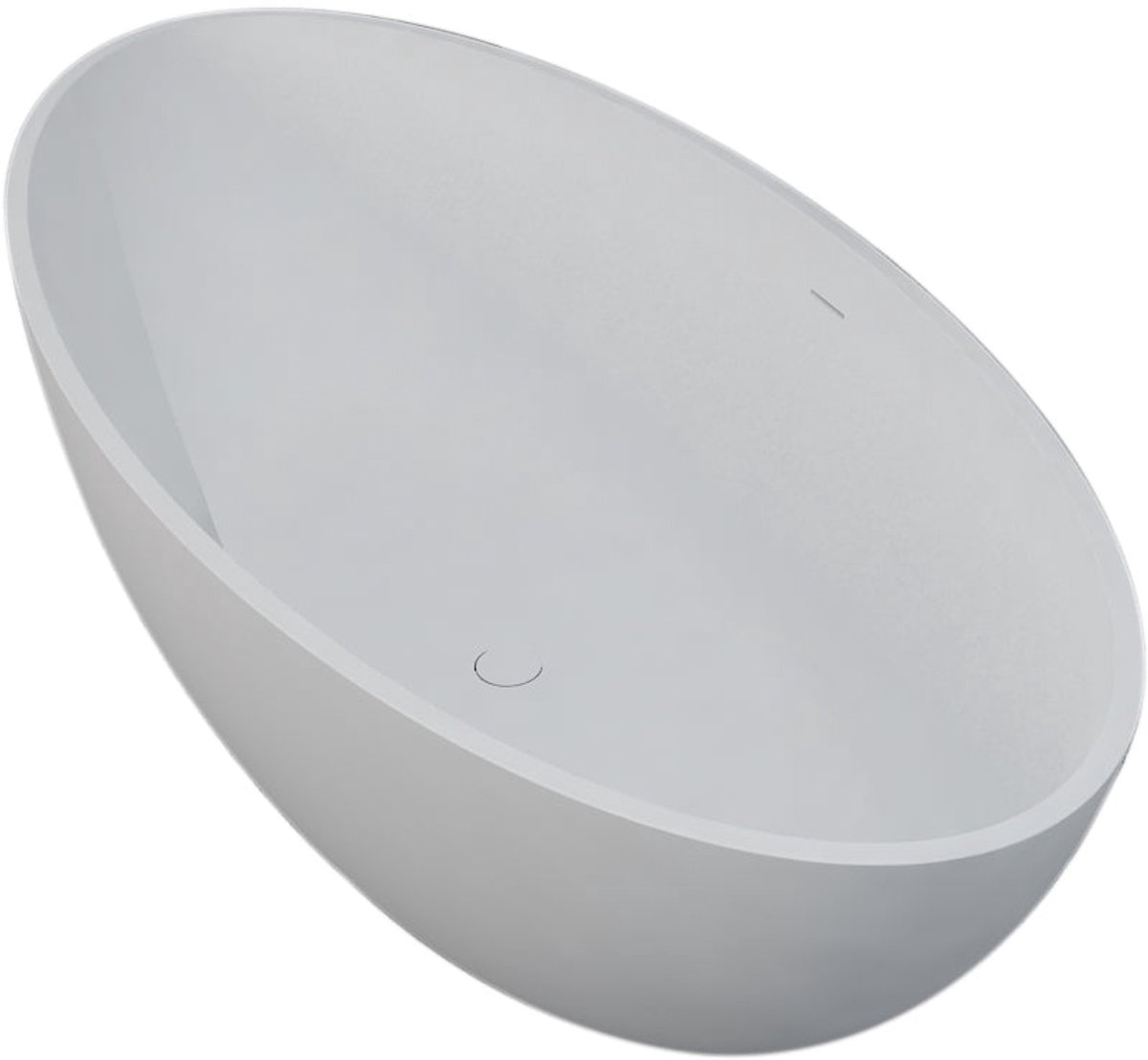 Vrijstaand ligbad Sanitado Elements Just New solid surface 180x85cm glanzend wit